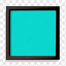 Square Of Turquoise Blue Paint On A