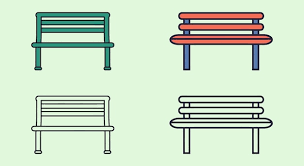 Bench Vector Collection Versatile And