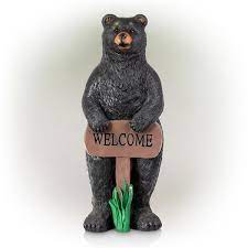 Tall Outdoor Standing Black Bear