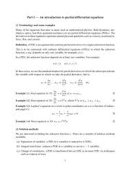 Partial Diffeial Equations