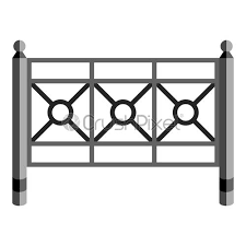 Garden Fence Icon Cartoon Style