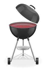 Open Barbecue Grill With Heat