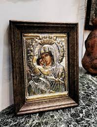 Orthodox Virgin Mary Icon Religious