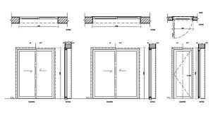 Elevation Of Door And Sliding Door