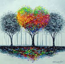 Love Tree Painting By Olha Darchuk