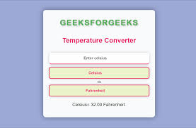 Temperature Converter In Reactjs