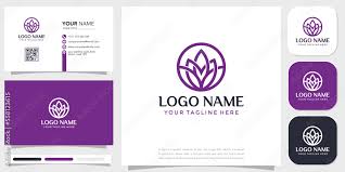 Flower Logo Circle Abstract Design