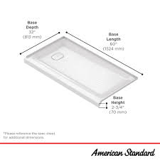 32 Inch Single Threshold Shower Base