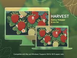 Harvest Desktop Wallpaper Icon Set
