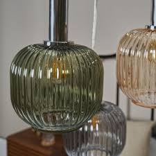 Stratton 3 Way Pendant Light Ribbed