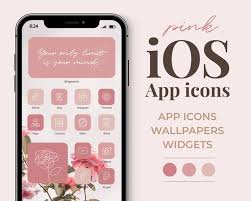 Buy Pink Aesthetic Ios App Icons 3000