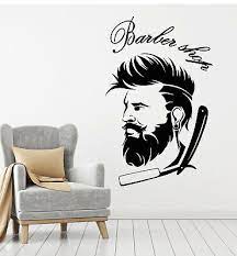 Vinyl Wall Decal Barber Icon Man S Hair