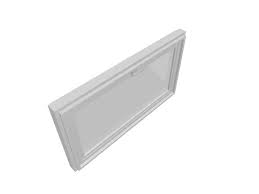 White Basement Hopper Window