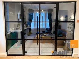 Interior Black Framed Glass Doors