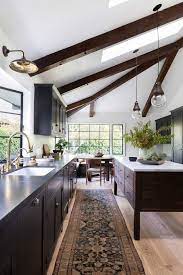 exposed wooden beams