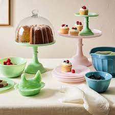 Mosser Glass Cake Stand With Glass Dome