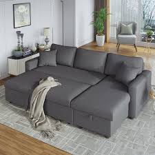 Fabric L Shaped Sectional Sofa