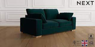 Relaxed Sit Medium Sofa Plush Velvet