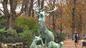 Deer Statue By Arthur Le Duc In