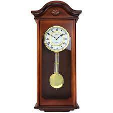 Mahogany Chiming Pendulum Wall Clock