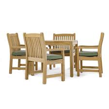 Veranda 5 Pc Square Teak Dining Set
