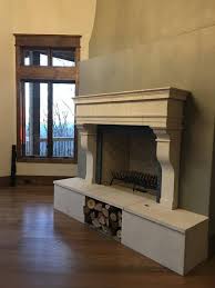 Cast Limestone Fireplace