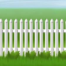 Picket Fence Ilrations Stock