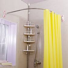 Curved Shower Curtain Rod Hanger Corner