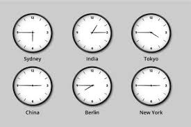 Worldwide Time Zone Clocks Ilration