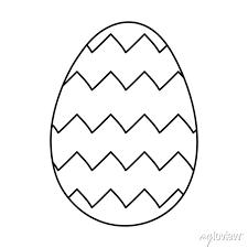 Happy Easter Egg Paint With Zig Zag