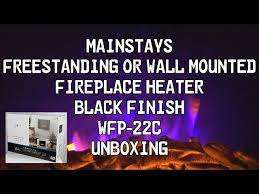 Mainstays Led Fireplace Heater Unboxing