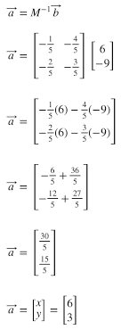 Solving Systems With Inverse Matrices