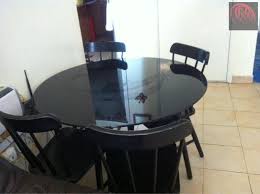 Ikea Black Glass Round Dinning Table
