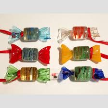 Glass Candy Oblong Round String 1
