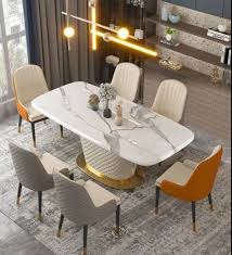 Rectangular Italian Marble Dining Table