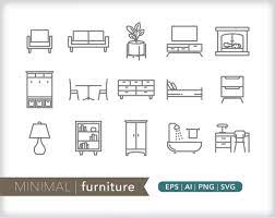 Furniture Icons House Icons Svg Ai Png