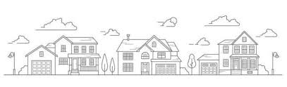 House Outline Vector Art Icons And