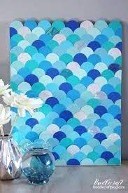 Mermaid Fish Scales Papercraft Wall Art Diy