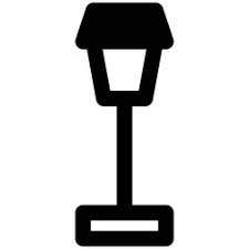 Outdoor Light Fixture Icon Vector