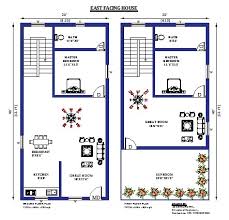 20x40 East Facing Duplex House Plans As