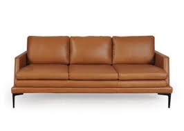 Top Grain Mid Century Modern Style Sofa
