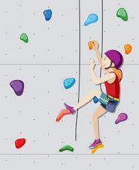 Free Vector Indoor Rock Climbing Gym