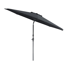 Black Fabric Patio Umbrella