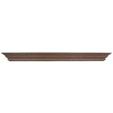 Expressions 6 Ft Colonial Oak Stain Grade Wood Shelf Mantel