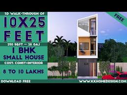 Small Space House Design 10x25 Feet