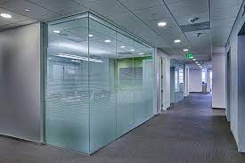 Full Glass Tempered Clear Glass Office