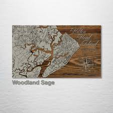 Map Art Wood Wall Map Wood Engraved Map
