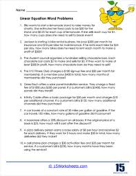 Linear Equation Word Problems