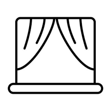Theater Curtain Icon Vector Art Icons