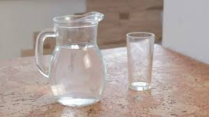 Decanter With Water And A Empty Glass
